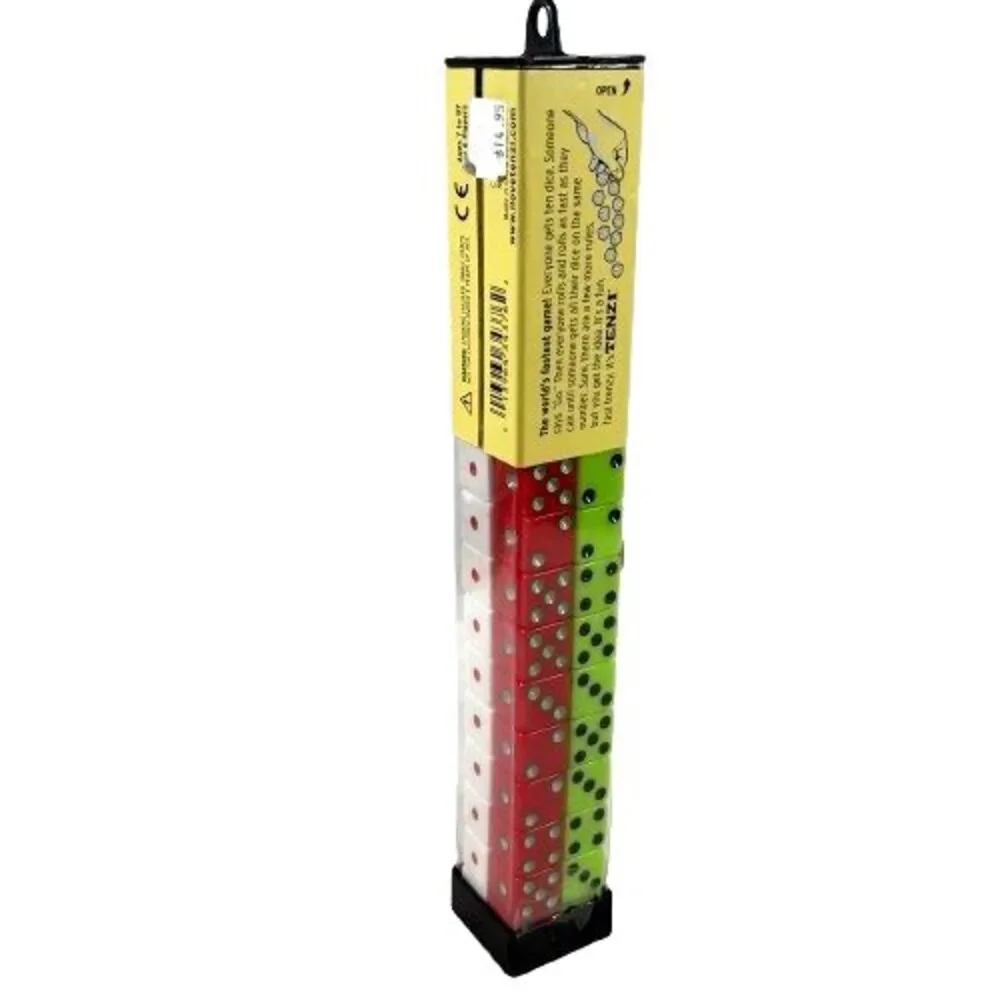 New TENZI Dice Game Set 1 Tube 4 Various Random Colors Multicolor Family Fun